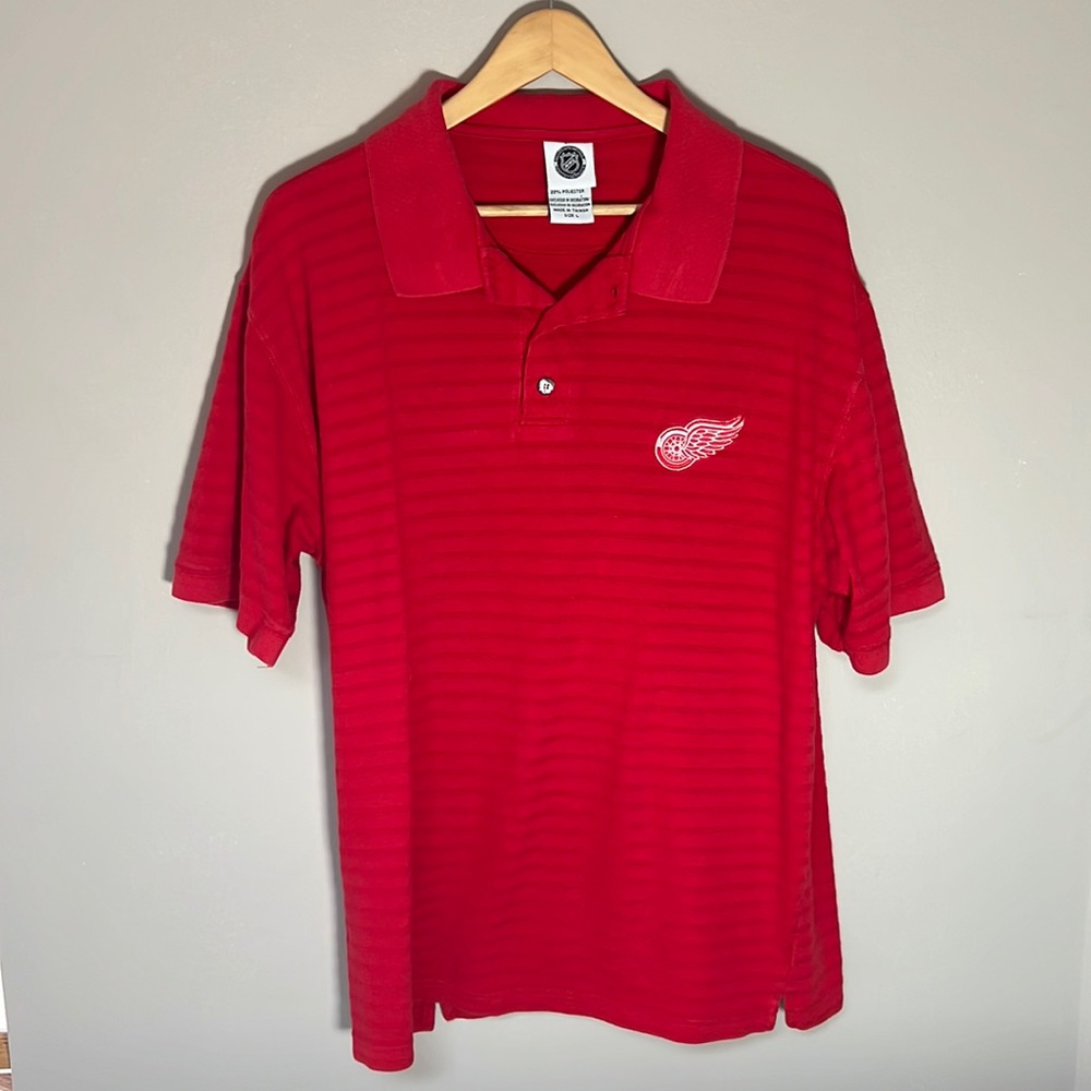 Vintage NHL Detroit Red Wings golf shirt